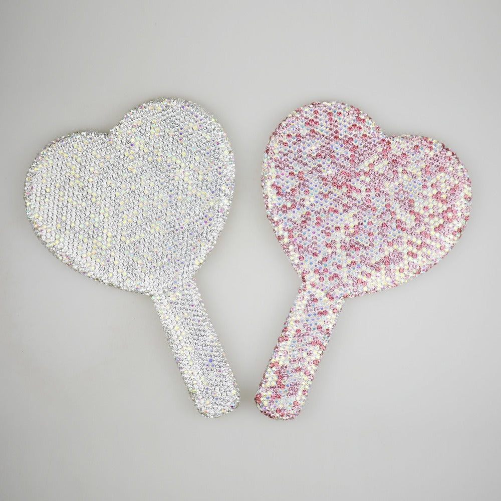 Rhinestone Hand Mirror