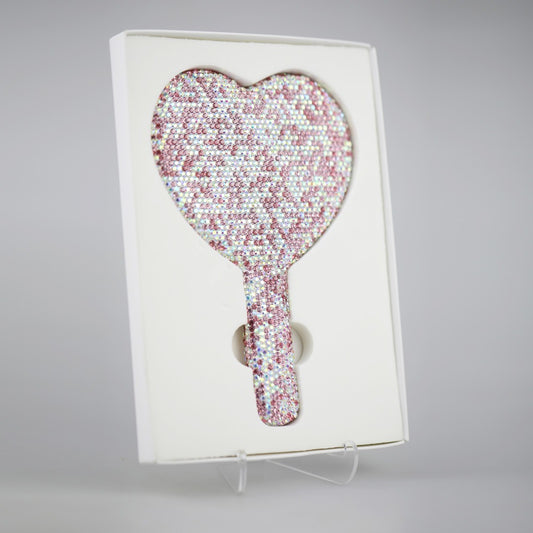 Rhinestone Hand Mirror