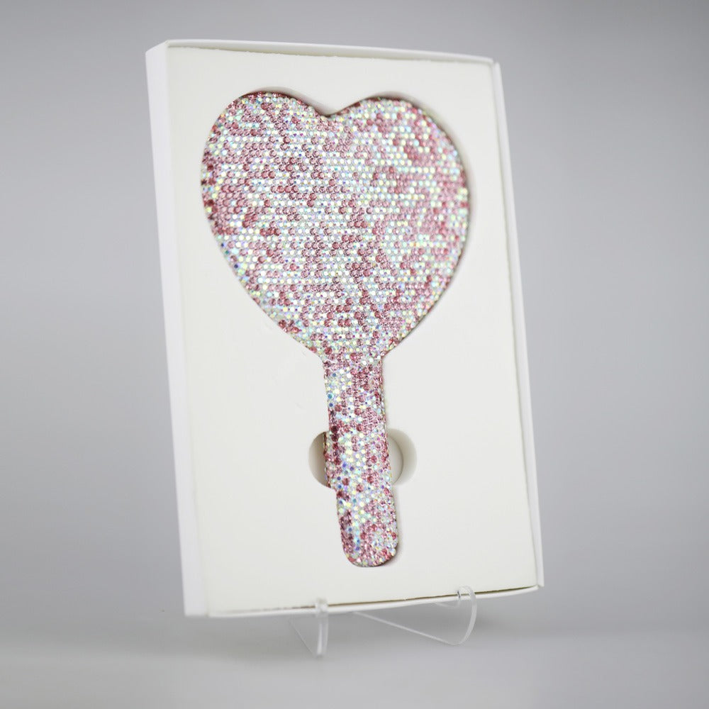 Rhinestone Hand Mirror